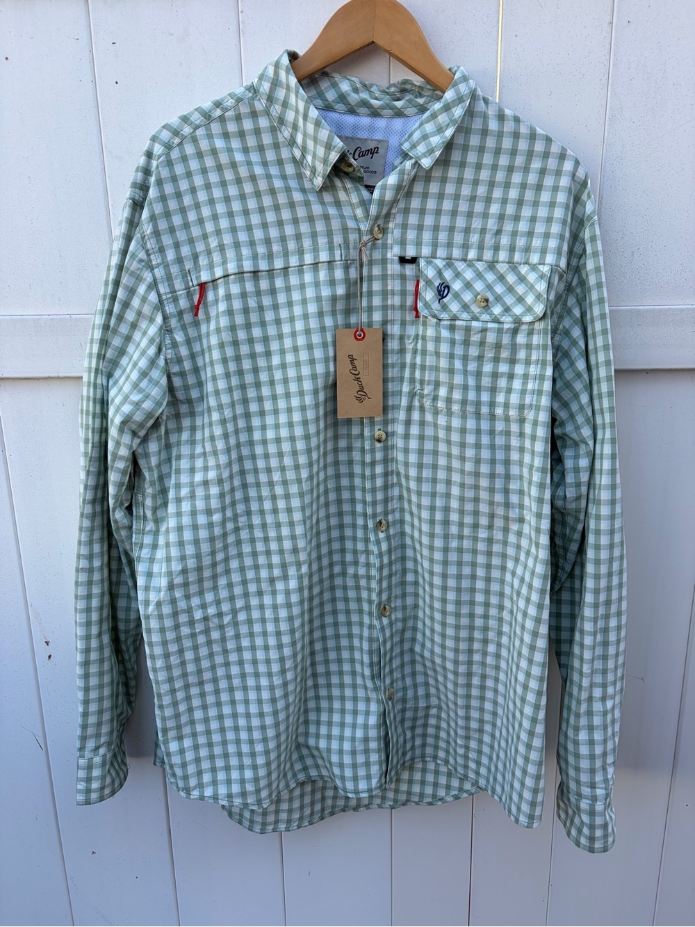 NWT Duck Camp Men's  Plaid Long-Sleeve Button-Down Shirt Hunting Fishing Sz XL